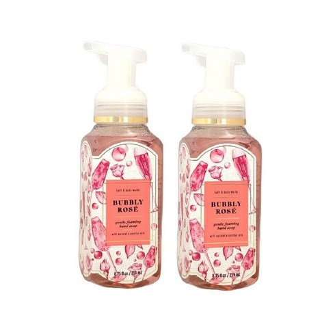 BBW/WB - 젠틀 앤 클린 포밍 핸드 솝 풀 사이즈 258.8ml(9액량 온스) 2개 세트 (버블 로즈)