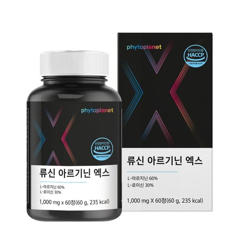 류신 아르기닌 엑스 파이토플래닛 1000mg 류신단백질 아르지닌, 60정, 3개