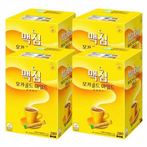 맥심 모카골드 마일드 210T x4개입 총840T, 12g, 210개입, 4개