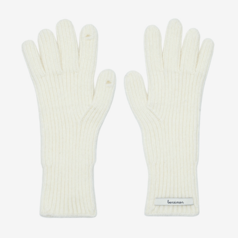 벤시몽 FINGER HOLE GLOVES - WHITE