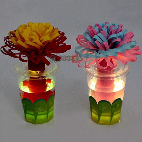 2023년 가성비 최고 부직포 가습기 만들기 - LED 부직포가습기 조명등만들기(5인 세트), 단품