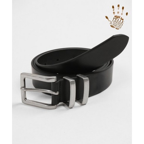 DOFFJASON 도프제이슨 미니멀 스퀘어 더블스틸 하드레더 벨트 Minimal square doublesteal hardleather belt DF22SS7017