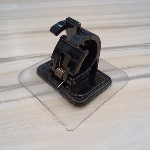 8개입 커튼봉걸이 타올 가로봉걸이 펀치방지홀더 카드보호봉걸이 1443C, 지원카드포함블랙(8팩)