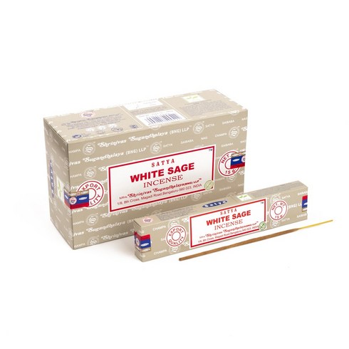 나그참파 인센스스틱 15gx12팩 세트 180g [피오센트], 화이트세이지