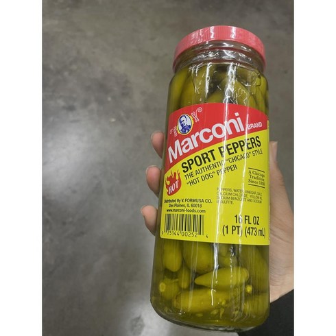 Marconi 마르코니 스포츠 페퍼 통조림 473ml 3팩, 3개