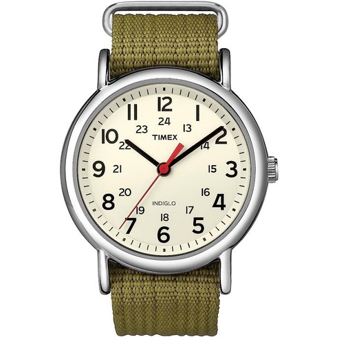 타이맥스시계 - Timex 남여공용 위캔더 아날로그 베이지 다이얼 시계 - T2N651, 그레이/그레이/실버톤