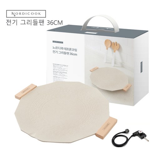 2024년 가성비 최고 그리들 전기팬 - 노르디쿡 전기 그리들팬 36cm, 단품