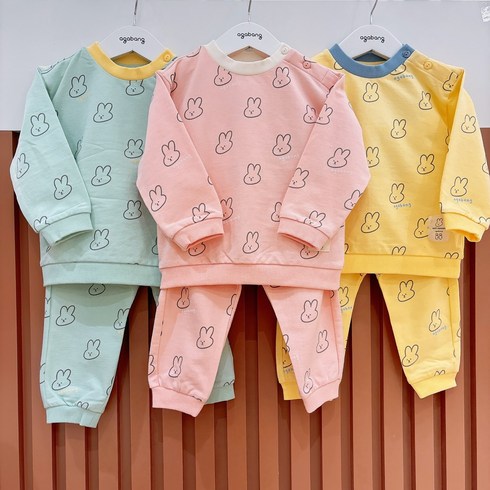 아가방 중계점*best*당일발송!!!나나래빗맨투맨상하 데일리로편안하게 청바지와함께스포티하게 즐겨입기