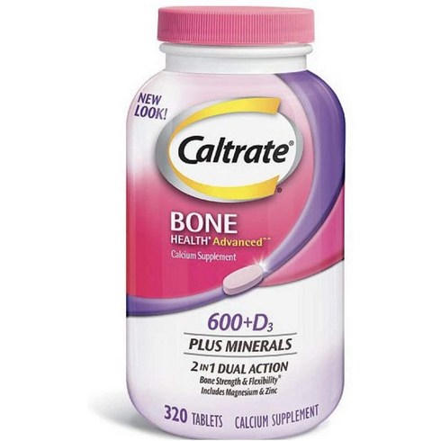 칼트레이트 본 600 D3 플러스 미네랄 320정 (타블렛) Caltrate 600+D3 Plus Minerals 320 Tablets, 1개