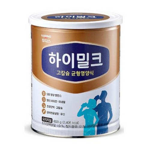 일동후디스 하이밀크 헬씨 밀크 포뮬라 성인분유 600g, 1개