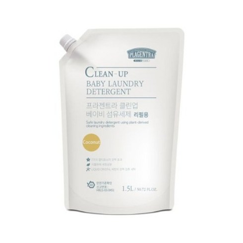 프라젠트라 클린업 베이비 섬유세제 (리필형) 1.5L, 1500ml, 1개