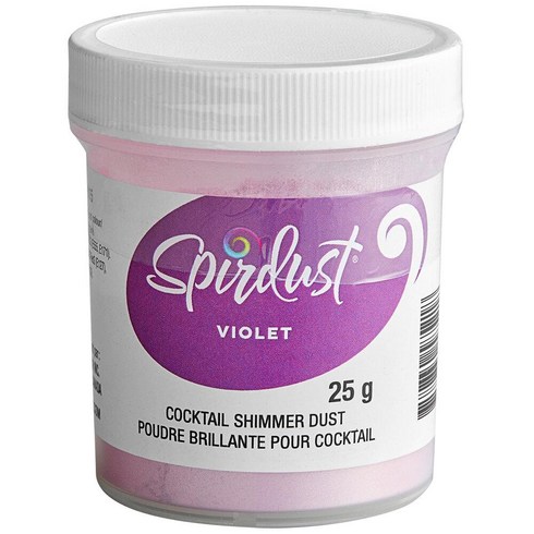 Spirdust 스피어더스트 바이올렛 비올렛 칵테일 쉬머 식용 글리터 반짝이 파우더 25g, 1개