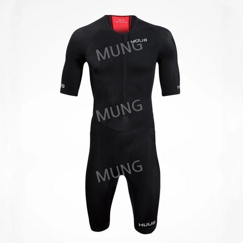 철인 3종 슈트 트라이애슬론 바다수영 경기복 남성 STM 수영슈트, L, 블랙