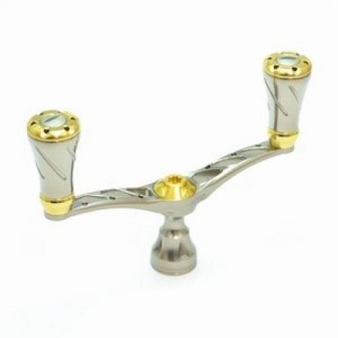 2023년 가성비 최고 리브레핸들 - LIVRE (리브레) 릴 윙 D 핸들 피치 98mm 포르테 노브 다이와용 (티타늄 P+골드 G)