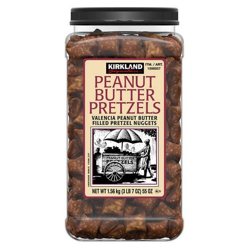 커클랜드 대용량 피넛 버터 프레즐 KIRKLAND FILLED PRETZELS PEANUT BUTTER 1.56kg, 1개, 1560g