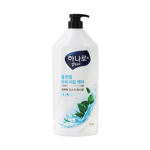 원스텝8s - 애경 하나로 쿨멘톨 두피비듬케어 샴푸 1500ml 대용량, 1개, 1.5L