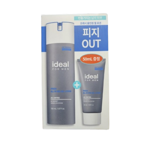 아이디얼 포맨 프레시 올인원 젤 로션 기획세트 (150ml+50ml), 1세트