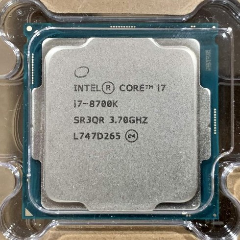 인텔 코어 I78700K I7 8700K 3.7GHz 6코어 12실 CPU 프로세서 12M 95W LGA 1151 갱신