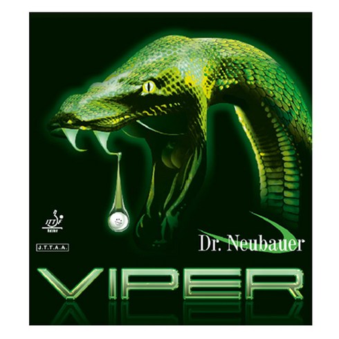 닥터노이바우어 바이퍼(Viper) 탁구러버 롱핌플 돌출러버, 흑색, 1.0mm