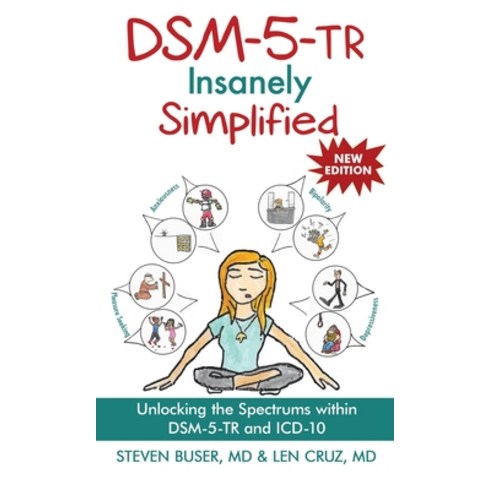 (영문도서) DSM-5-TR Insanely Simplified: Unlocking the Spectrums within DSM-5-TR and ICD-10 Hardcover, Chiron Publications, English, 9781685030452