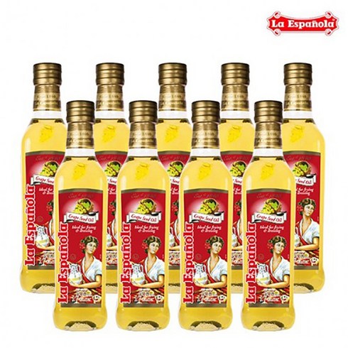 [에스파뇰라] [에스파놀라] 포도씨유 500ml 9병 (스티로폼 포장), 상세 설명 참조, 상세 설명 참조