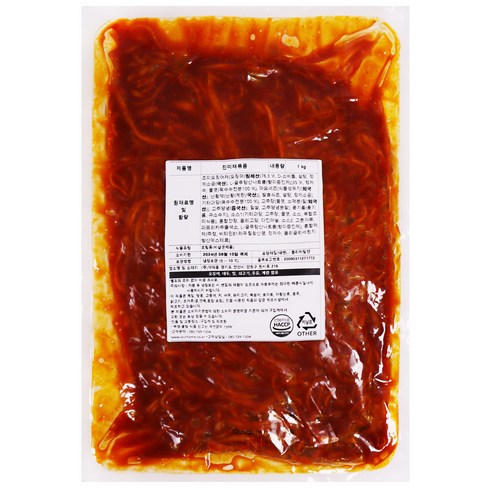 진미채1kg - [아워홈]진미채볶음 1kg 대용량반찬 밑반찬, 1개