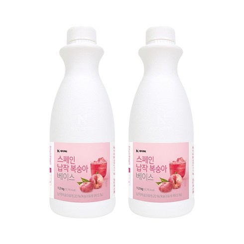 네이쳐티 스페인 납작복숭아 베이스 1.2kg 2개세트, 2개