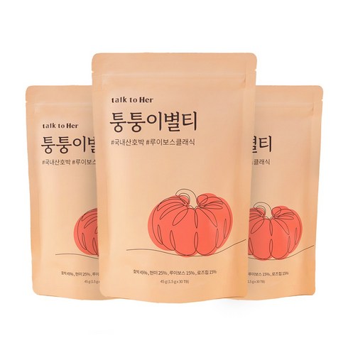 산모로티 - 톡투허 퉁퉁이별티, 1.5g, 30개입, 3개