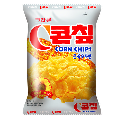 크라운 콘칩, 70g, 12개