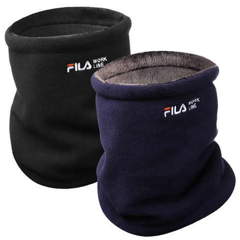2023년 가성비 최고 겨울방한용품 - FILA 넥워머/동계 방한 목도리, 블랙