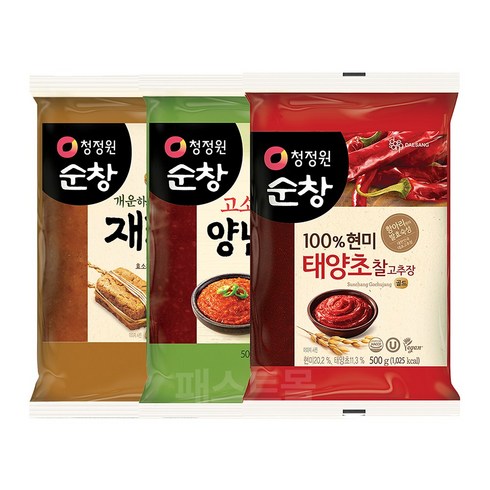 옹기어된장 세트 2세트쌈장 - 청정원 순창 고추장 + 된장 + 쌈장 세트, 1세트, 1.5kg