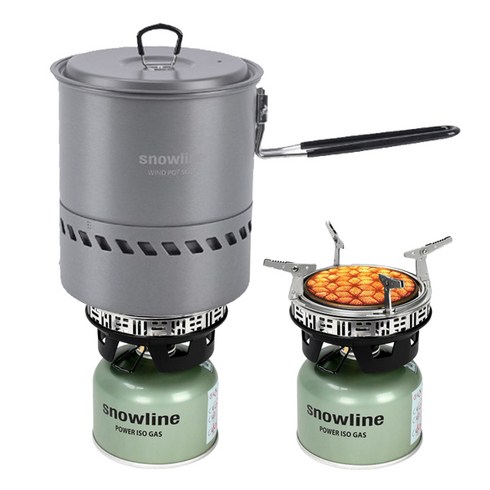스노우라인 부스트 스토브 윈드 포트 솔로 코펠 세트, 1개