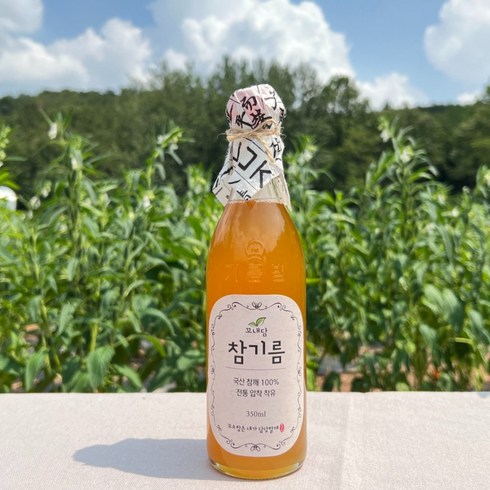 국산참기름 - 꼬내담농부 저온압착 국산 참기름, 350ml, 1개