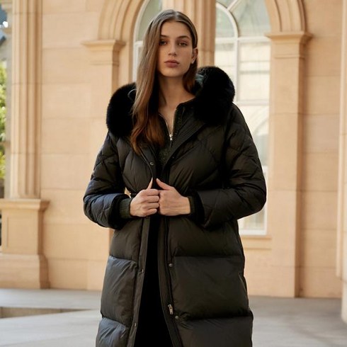 [롯데백화점]지지피엑스 폭스퍼트리밍롱패딩다운점퍼(GMDBDU993F)