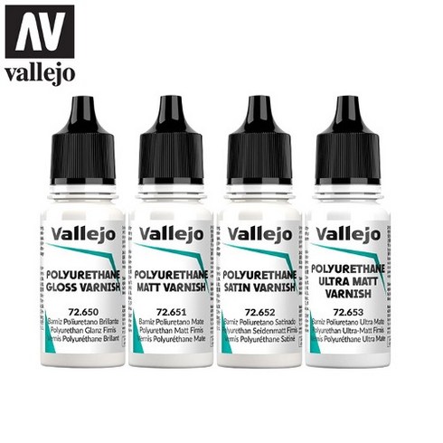 바예호 아크릴도료 바니쉬 유광 무광 반광 울트라 18ml, 72652 Satin Varnish