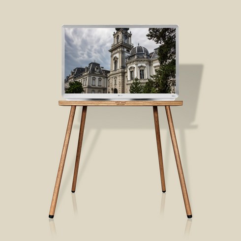 LG 룸앤티비 거치대 자석 우드 받침대 TV 스탠드(1 2세대), Long(57cm), 월넛