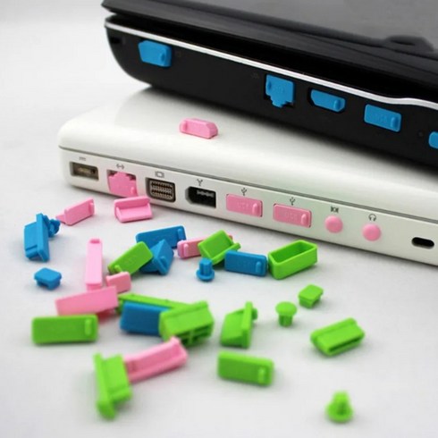 usb마개 - 노트북 USB 커버 방진 먼지 마개 포트 덮개 16종 색상선택, 블루, 1개
