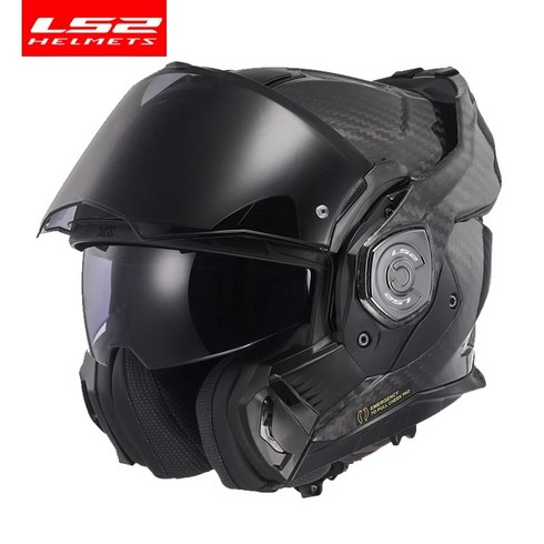 LS2 Advant X 탄소 섬유 발리언트 플립 업 오토바이 헬멧 이중 선바이저 180 ° 회전 FF901, 14.White Blue Red - XXL