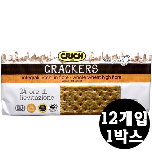 크릭통밀크래커 - 크릭 통밀 크래커, 250g, 12개