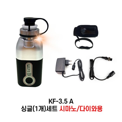 방짜배터리 수류탄 신제품 소형 전동릴 배터리 밧데리 KF-3.5 1개 세트 (시마노/다이와 2구 케이블), KF-3.5B, 혼합색상