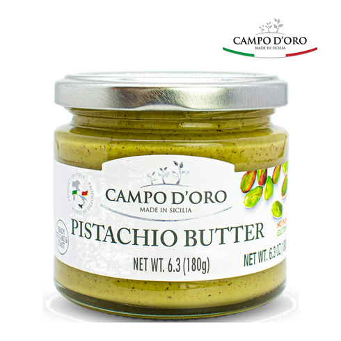 피스타치오버터 - [Campo D'Oro] 이탈리아 피스타치오 스프레드 크림 잼 버터 두바이 초콜릿 재료 Campo D'Oro Pistachio Nut Butter, 1개, 180g