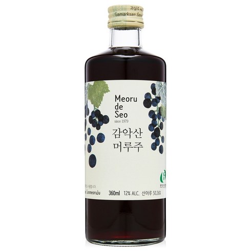 산머루 농원 감악산 머루주 12도 360ml, 1개