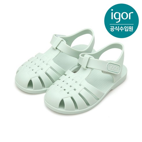 [IGOR] 이고르 클라시카 벨크로 민트 여아남아 젤리샌들 아쿠아슈즈