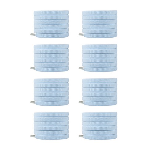 4켤레용 8P 고무줄신발끈 매듭없는 운동화끈 6mm 8mm