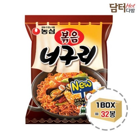 농심 볶음너구리 1BOX (32봉), 32개