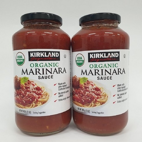 코스트코파스타소스 - 커클랜드 유기농 마리나라 소스 907G, 2개