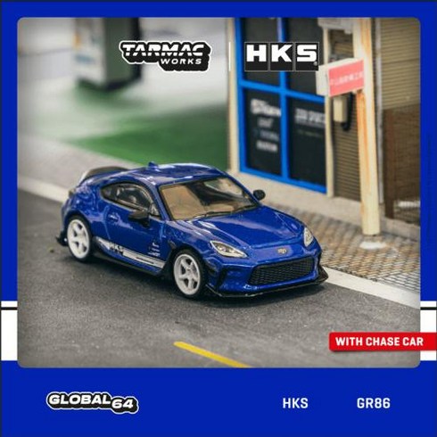 타막sl8 - 타막SL7 Tarmac Works 블루 메탈릭 다이캐스트 모델 자동차 HKS GR86 1:64, 1개