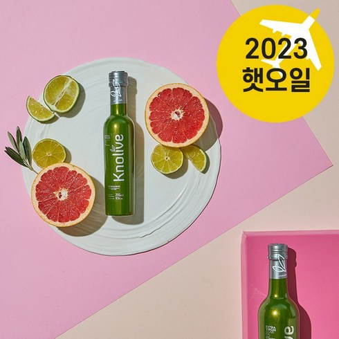 [23년 햇오일] KNOLIVE 널리브 유기농 엑스트라 버진 올리브 오일 500ml, 1개