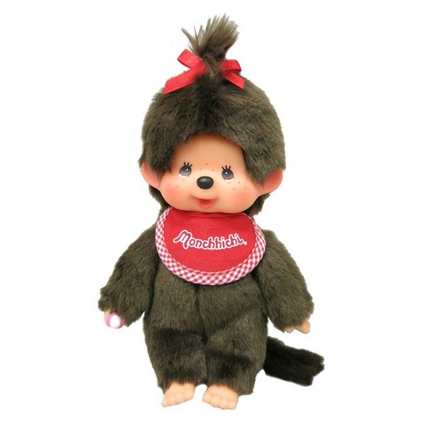 몬치치 프리미엄 스탠다드 봉제인형 S 브라운 소녀 monchhichi