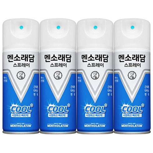 멘소래담 - 멘소래담 쿨 스프레이파스 에스 180ml, 1개입, 4개